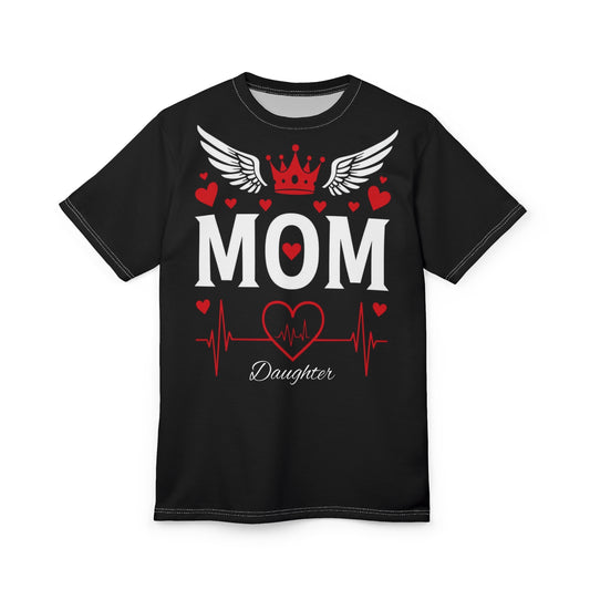 Heartfelt Mom & Daughter Tee, Perfect Gift for Mother's Day, Birthday, Family Reunion, Love Celebration, Matching Outfits