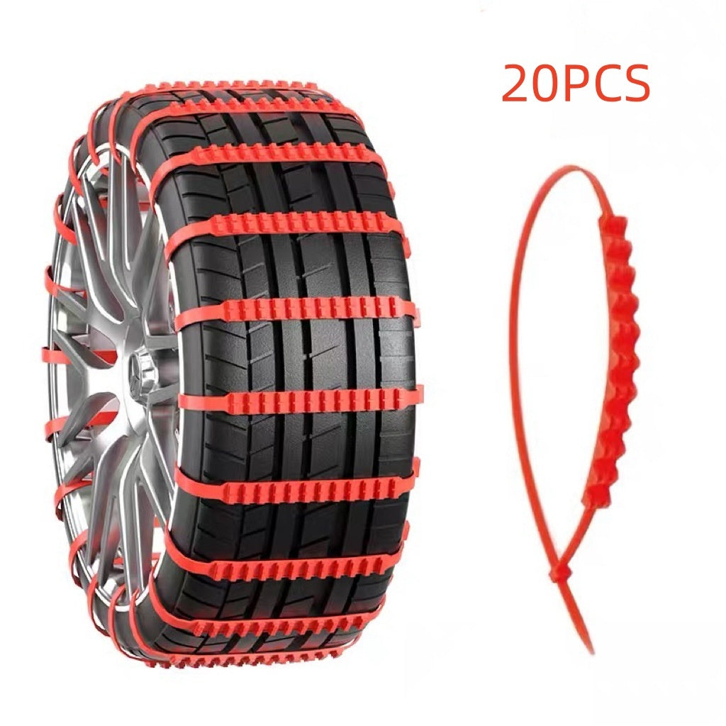Emergency Plastic Double-tooth Nonskid Chain Universal Car