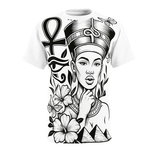 Elegant Unisex Graphic Tee, Artistic Black and White Art T-Shirt, Bohemian Style Unisex Shirt, Casual Wear, Unique Gift