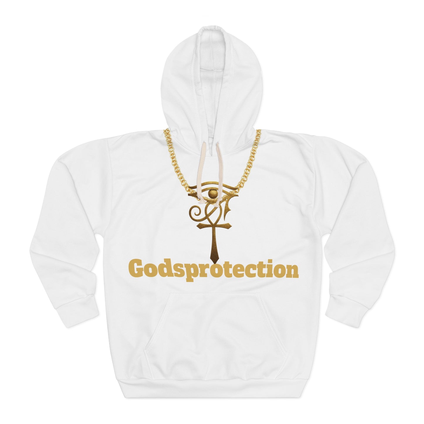 Guardian Spirit Hoodie - God’s Protection, Winged Sword, Spiritual Fashion, Unisex Activewear, Inspirational Gift