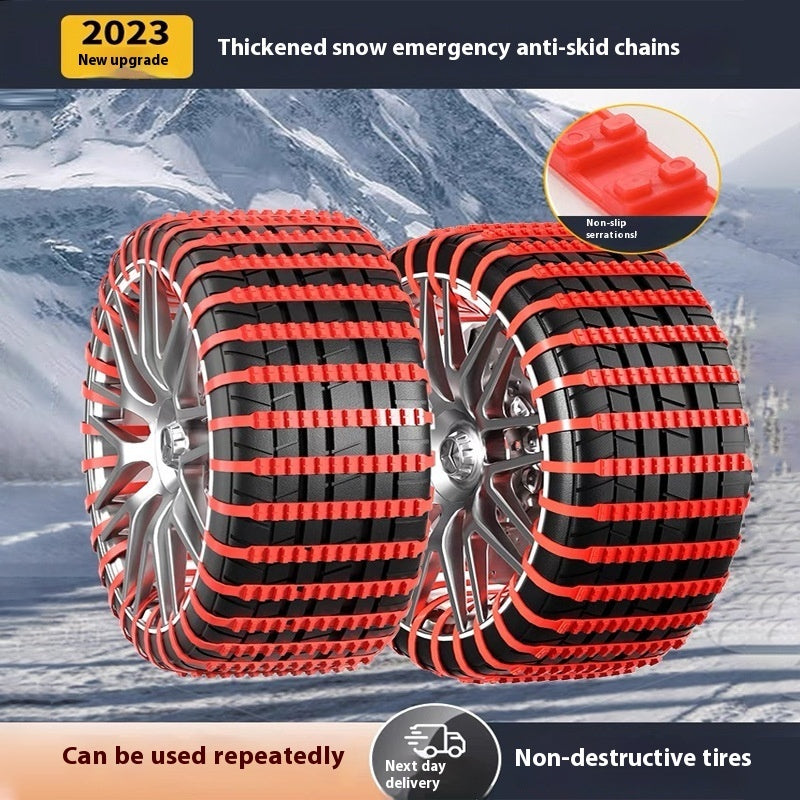 Emergency Plastic Double-tooth Nonskid Chain Universal Car