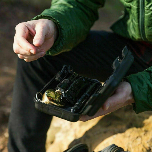 Emergency Survival Kit Camping Hiking Tactical Gear Case Set Box