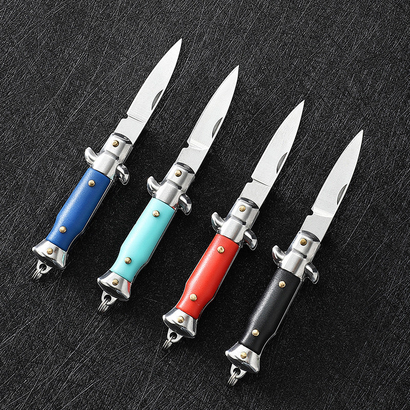 Folding Knife Unpacking Tool ABS Handle Keychain A Folding Knife